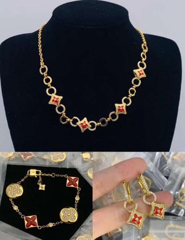 Wholesale Fashion Necklace and Bracelet and Earring Set LOV YY #A4480