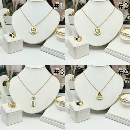 Wholesale Fashion Necklace and Bracelet and Earring and Ring Set  HYZ  #A6125