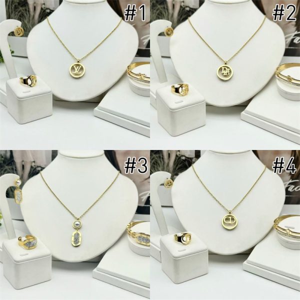 Wholesale Fashion Necklace and Bracelet and Earring and Ring Set HYZ #A6125