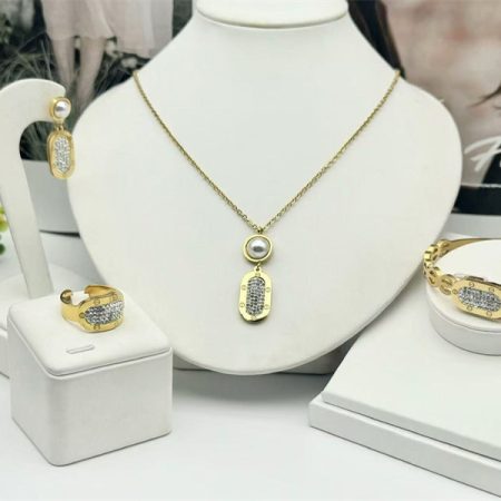 Wholesale Fashion Necklace and Bracelet and Earring and Ring Set  HYZ  #A6125 - Image 4