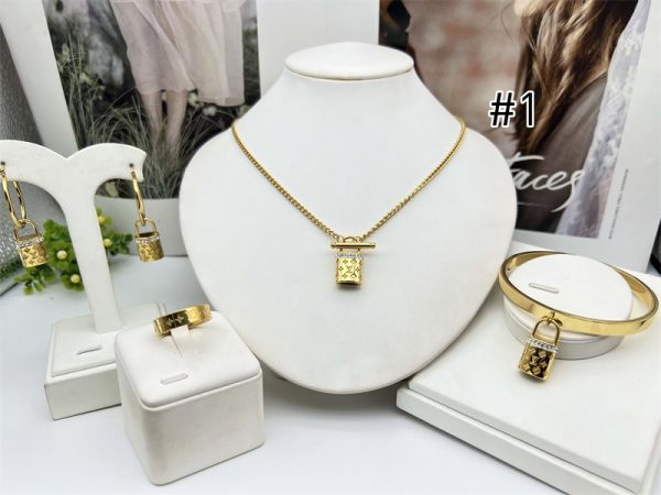 Wholesale Fashion Necklace and Bracelet and Earring and Ring Set GUI HYZ #A6142