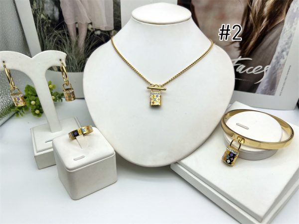 Wholesale Fashion Necklace and Bracelet and Earring and Ring Set GUI HYZ #A6142