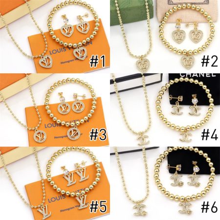 Wholesale Fashion Necklace and Bracelet and Earring Set  HYZ #A6156