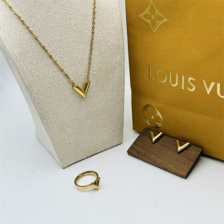 Wholesale Fashion Necklace and Earring and Ring Set LOV XT #A6177