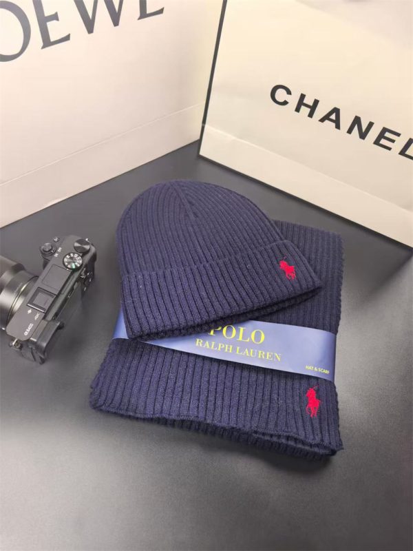 High quality scarf & hat set POL TM #C0041