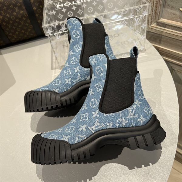 High quality denim boots for women size:5-10 with box free shipping LOV #C0049