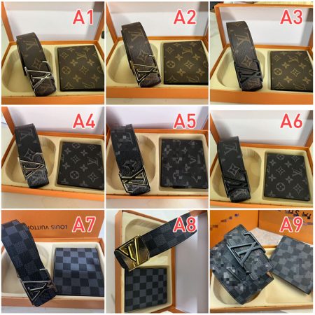 Wholesale belt & wallet set with box LOV BB #C0075