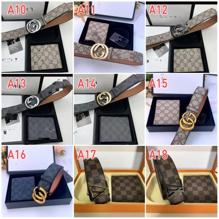 Wholesale belt & wallet set with box LOV BB #C0075 - Image 2