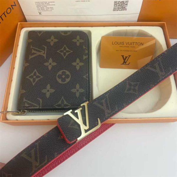 Wholesale belt & wallet set for women with box LOV BB #C0075