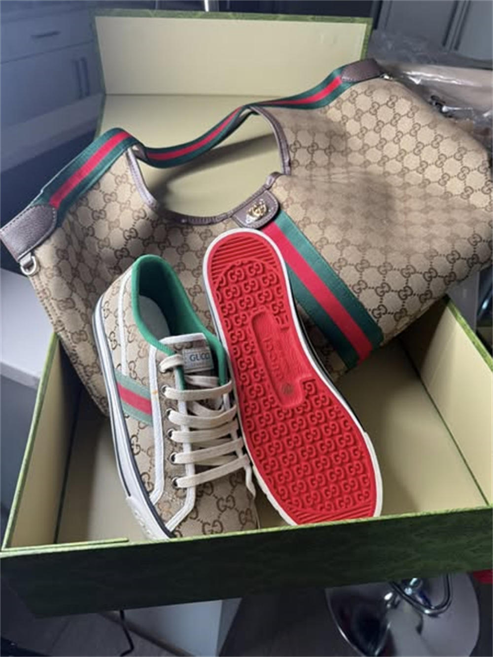 High quality sneaker & Tote bag set free shipping GUI #C0119 - Image 2