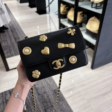 Top quality real leather shoulder bag size:16/19cm CHL #C0182 - Image 2