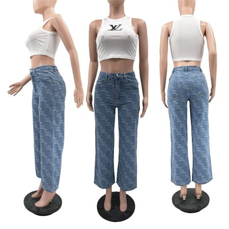 Wholesale jean pants for Women size:S-2XL YLD #C0243 - Image 2