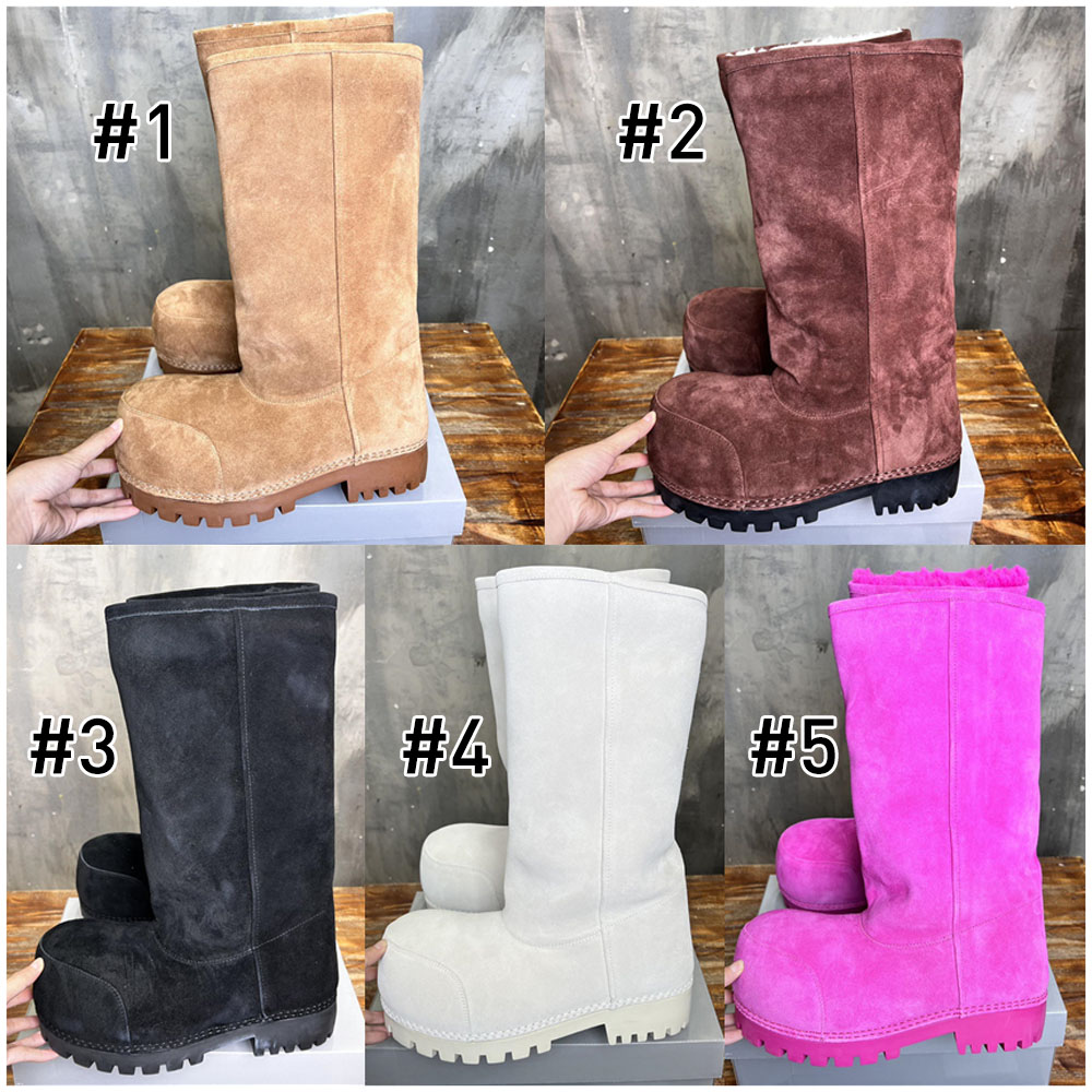 Top quality fuzzy boots size:5-10 with box free shipping BAA #C0285 - Image 2