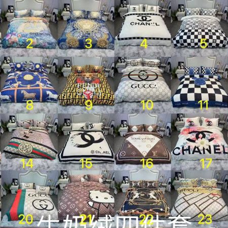High quality Plush Thick bedding sets MRF #C0428