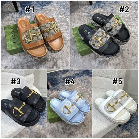 High quality slippers size:5-10 with box GUI SY #C0435