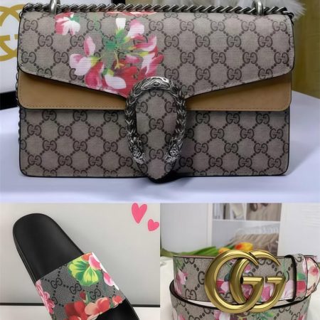 1 set fashion slippers & bag & belt free shipping GUI #C0478