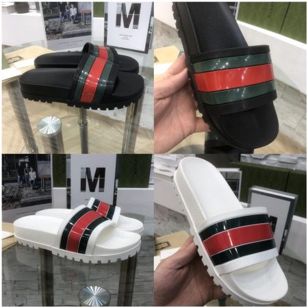 High quality couple slippers size:5-12 with box GUI SY #C0550