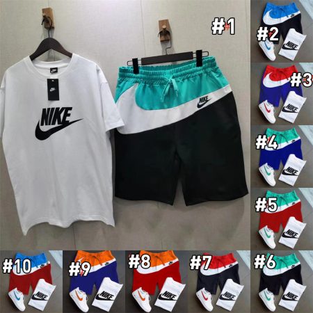 Wholesale cotton sport short suit(No shoes) Size:M-3XL NIK WYS  #C0621 - Image 2
