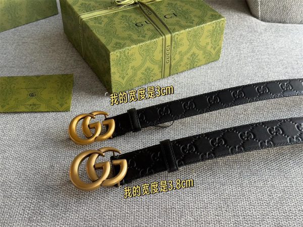 High quality leather belt with box GUI #C0643
