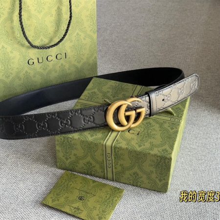 High quality leather belt with box GUI #C0643 - Image 4