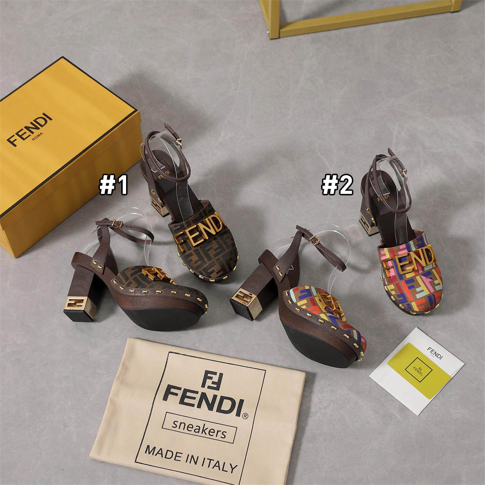 High quality high-heels sandal with box size:5-10 free shipping FEI #C0686 - Image 2