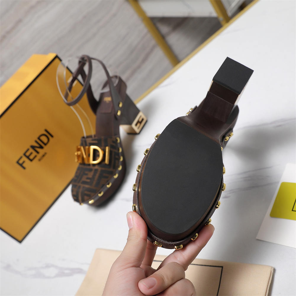 High quality high-heels sandal with box size:5-10 free shipping FEI #C0686 - Image 4