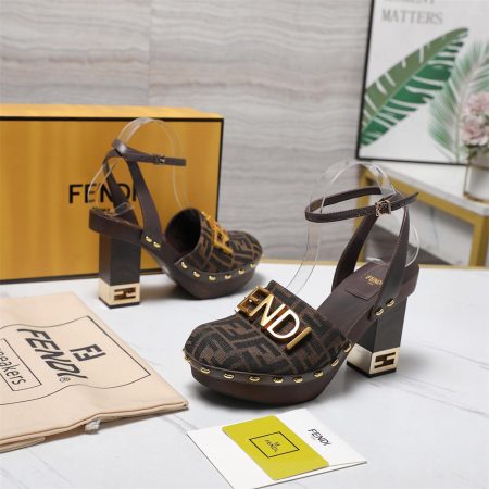 High quality high-heels sandal with box size:5-10 free shipping FEI #C0686 - Image 5