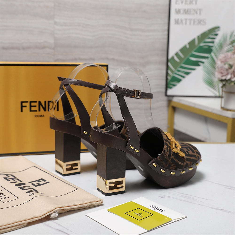 High quality high-heels sandal with box size:5-10 free shipping FEI #C0686 - Image 3