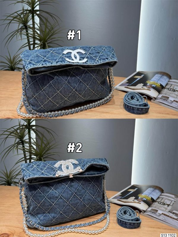 Top quality denim Tote bag size:30*17cm CHL MLB #C0691