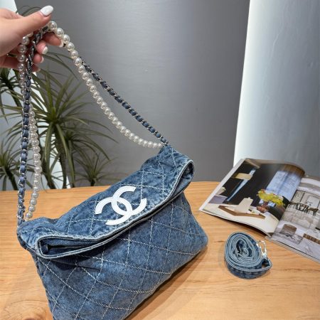 Top quality denim Tote bag size:30*17cm CHL MLB #C0691