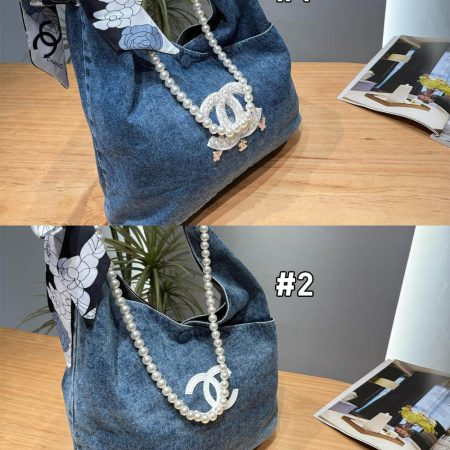 Top quality denim Tote bag size:32*25cm CHL MLB #C0692