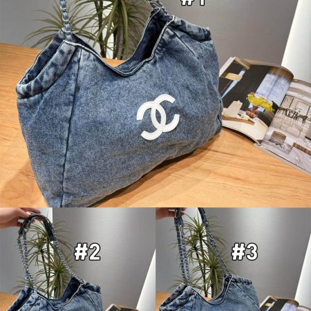 Top quality denim Tote bag size:33*26cm CHL MLB #C0693