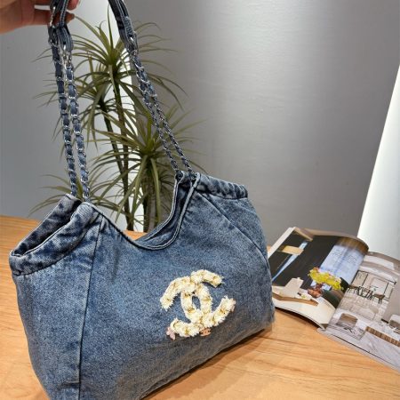 Top quality denim Tote bag size:33*26cm CHL MLB #C0693 - Image 2