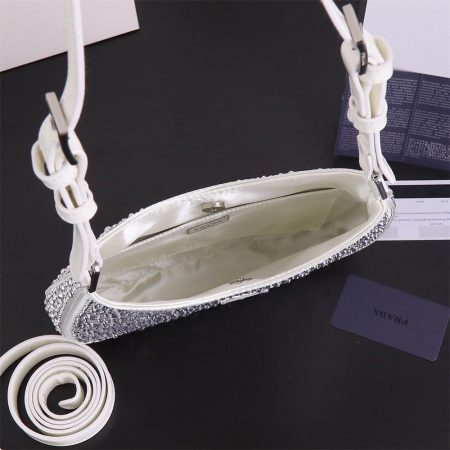 High quality diamond shoulder bag size:22*18*5cm PRA #C0707 - Image 2