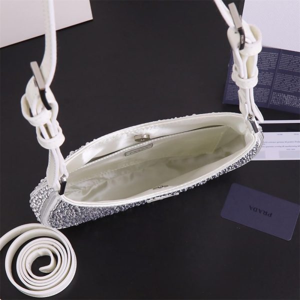 High quality diamond shoulder bag size:22*18*5cm PRA #C0707 - Image 2