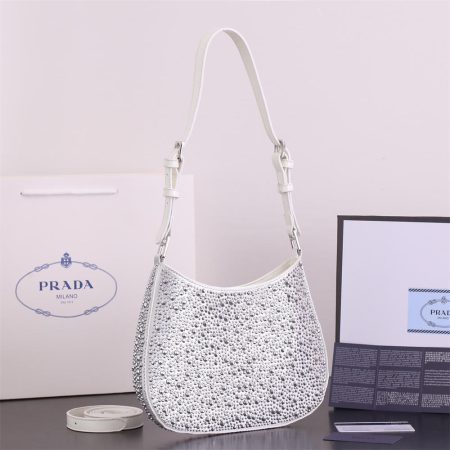 High quality diamond shoulder bag size:22*18*5cm PRA #C0707 - Image 4