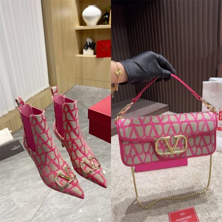 High quality boots & shulder bag set free shipping VAL #X0026