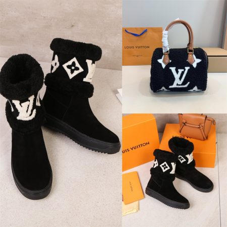 High quality boots & shoulder bag set free shipping LOV #X0140