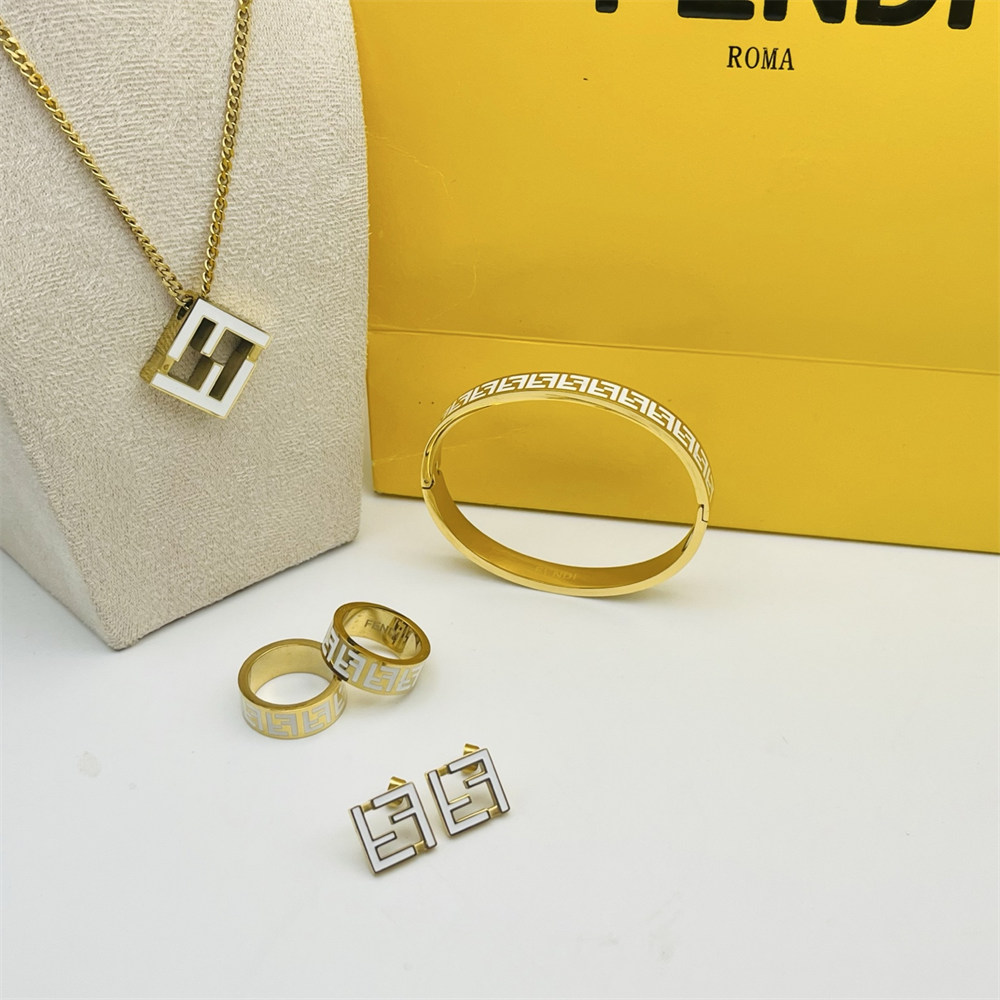 Wholesale Necklace & Bracelet & Earring  & ring Set FEI XT #X0193 - Image 1
