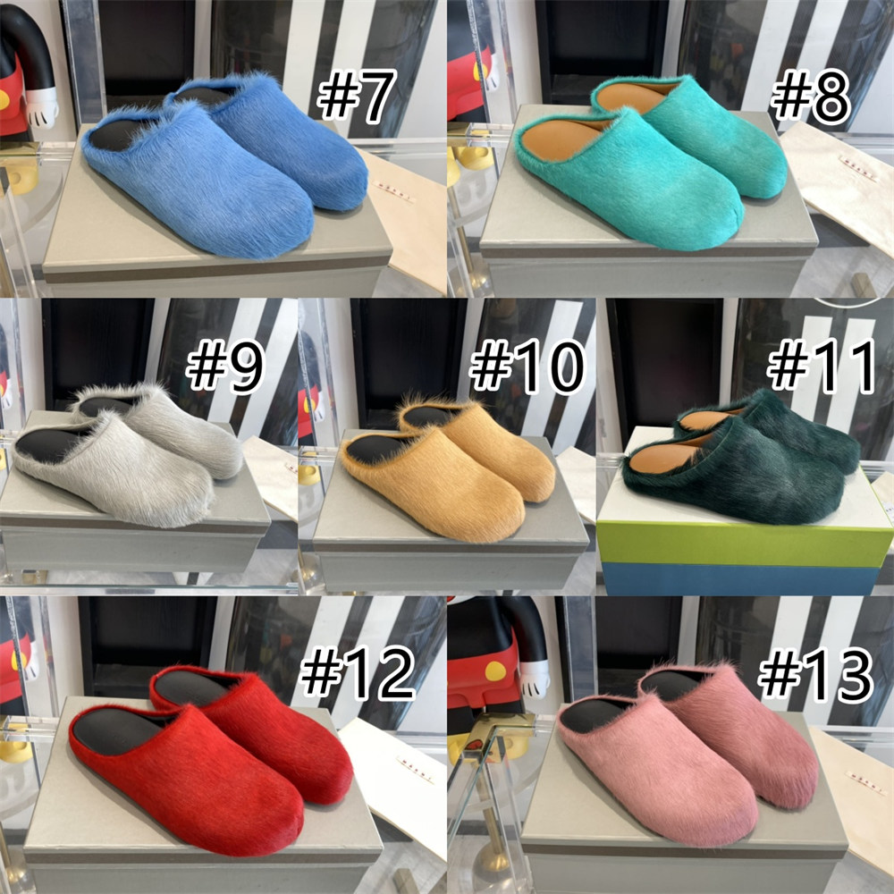 High quality fuzzy slipper size:5-12 with box MAI GZ #X0102 - Image 2