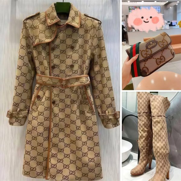 High quality coat & bag & boot set GUI #X0203