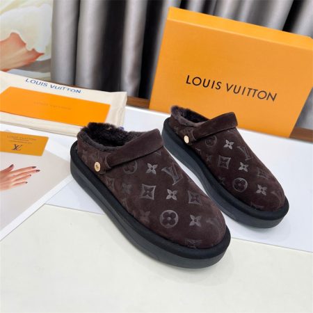 High quality couple fuzzy slipper size:5-11 with box LOV ALS #X0327