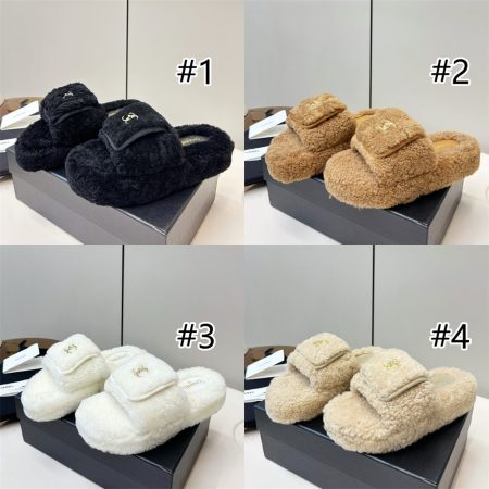 High quality fuzzy slipper size:5-10 with box CHL LZ #X0480