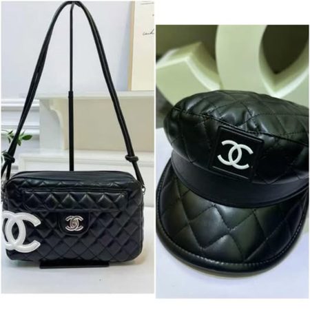 1 set shoulder bag & hat set free shipping CHL #X0584