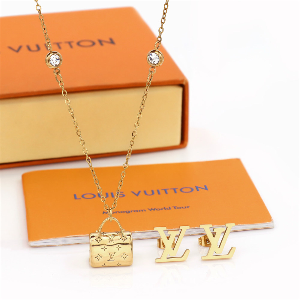 Wholesale Necklace & Earring Set LOV HYZ #X0621 - Image 1