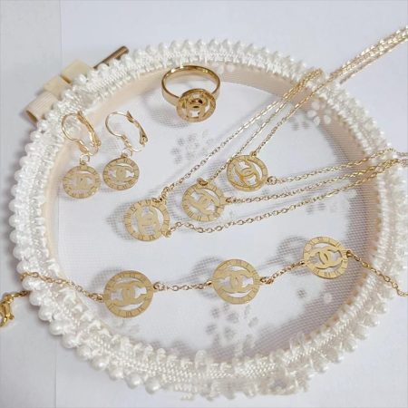 Wholesale Necklace and Bracelet and Earring and Ring Set CHL TG #X0651