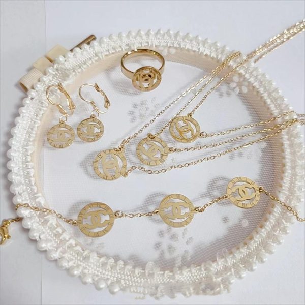 Wholesale Necklace and Bracelet and Earring and Ring Set CHL TG #X0651