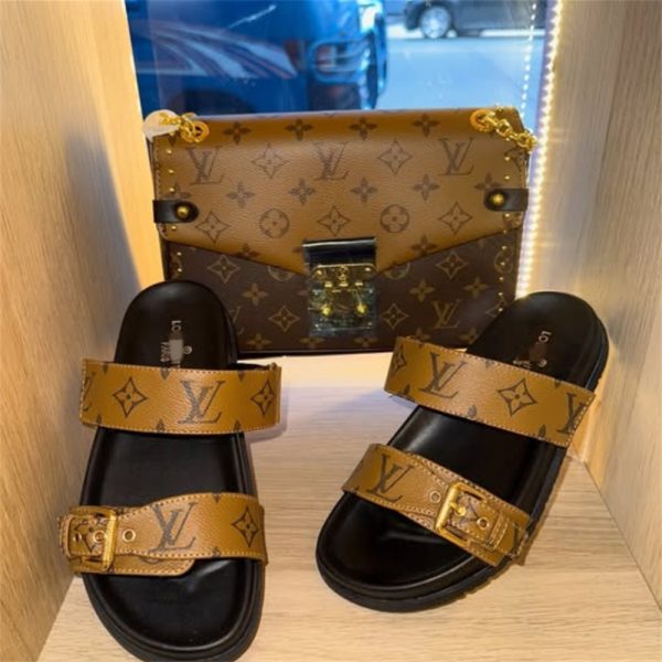 High quality slipper & shoulder bag free shipping LOV #X0677