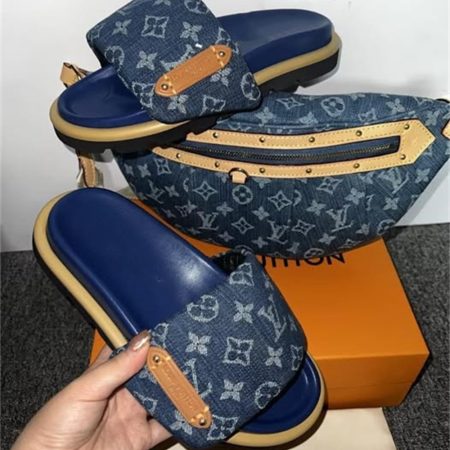 High quality slipper & waist bag free shipping LOV #X0678
