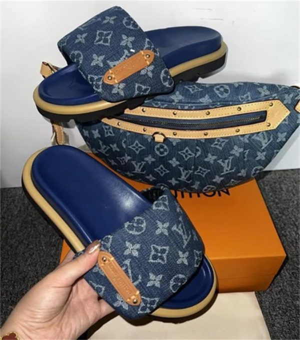 High quality slipper & waist bag free shipping LOV #X0678